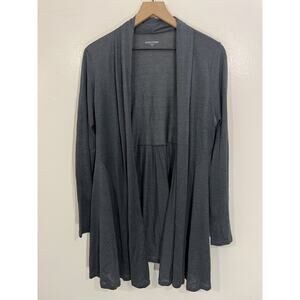 Eileen Fisher Silk Cotton Knit Duster Cardigan M Lagom Lagenlook Scandi Minimal